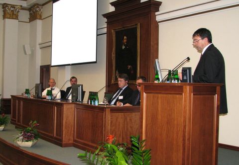 Domokos László, Belső Ellenőrök Magyarországi Közhasznú Szervezetének Konferenciáján tartott előadást